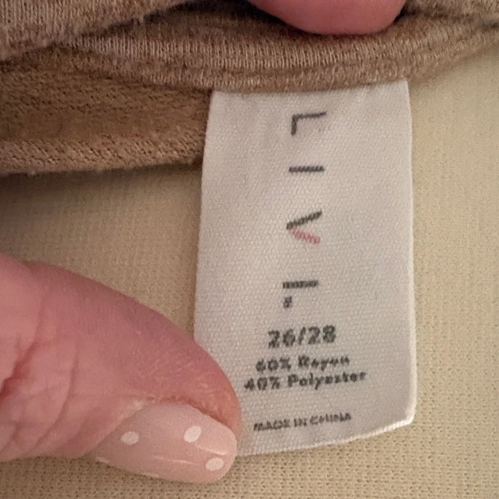 Livi Active Open-Front Drape Cardigan - Beige/Cream - Picture 2 of 5